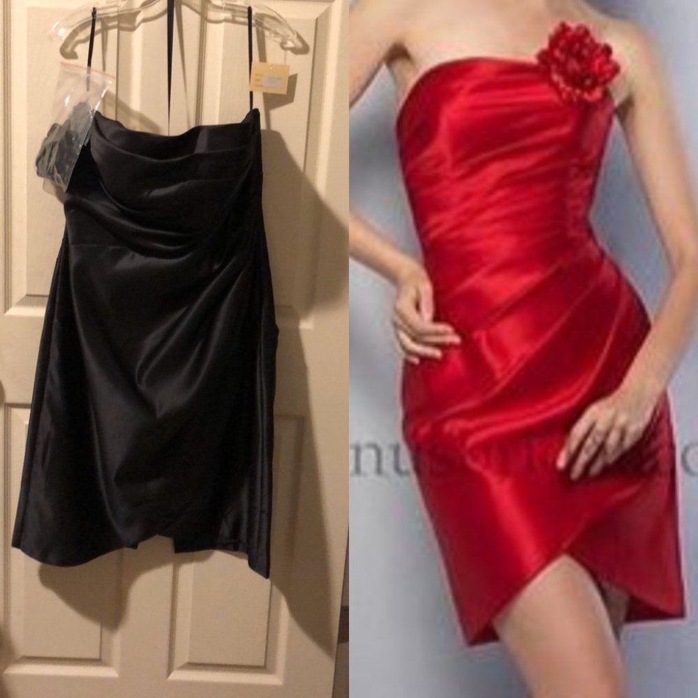 Venus Formal Bridesmaid/Prom Black Sleeveless Dress, Black